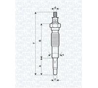 MAGNETI MARELLI 062900077304 Glow Plug for ASIA MOTORS,FORD,MAZDA