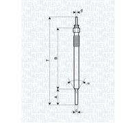 MAGNETI MARELLI 062900088304 Glow Plug for TOYOTA