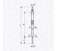 Fits MAGNETI MARELLI 062900129304 GLOW PLUG MM
