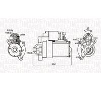 MAGNETI MARELLI 063720594010 Starter for CITRO?N,FIAT,HYUNDAI,LANCIA,PEUGEOT