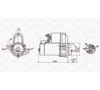 MAGNETI MARELLI 063721257010 Starter for FIAT,MERCEDES-BENZ,OPEL,SAAB