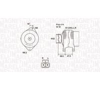 MAGNETI MARELLI 063731798010 Alternator for HYUNDAI,KIA