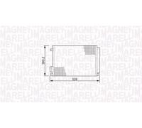 MAGNETI MARELLI 350203497000 Air conditioning condenser