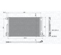 MAGNETI MARELLI 350203611000 Air conditioning condenser