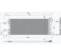 MAGNETI MARELLI 350203623000 Air conditioning condenser