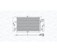 MAGNETI MARELLI 350203934000 Air conditioning condenser