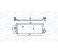 MAGNETI MARELLI 351319205020 Intercooler, charger for MERCEDES-BENZ,VW