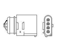 Lambda sensor Heated 466016355064 MAGNETI MARELLI for AUDI SEAT