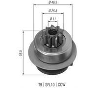 MAGNETI MARELLI 940113020186 Pinion, starter
