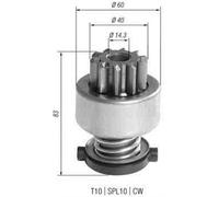 Pinion, starter MAGNETI MARELLI 940113020393