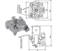 Magneti Marelli Starter Solenoid Switch 940113050336 for MAN EL 6.871 (1993-1997)