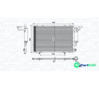 MAGNETI MARELLI 350203100600 Air conditioning condenser