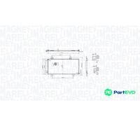 MAGNETI MARELLI AIR CONDITIONING CONDENSER 350203104100