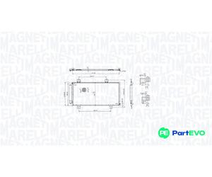 MAGNETI MARELLI AIR CONDITIONING CONDENSER 350203104100