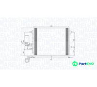 MAGNETI MARELLI 350203789000 Air conditioning condenser
