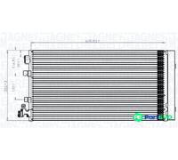 MAGNETI MARELLI 350203826000 Air conditioning condenser