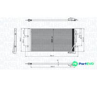 MAGNETI MARELLI 350203842000 Air conditioning condenser