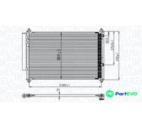 MAGNETI MARELLI 350203850000 Air conditioning condenser