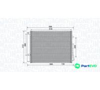 MAGNETI MARELLI 350203984000 Air conditioning condenser