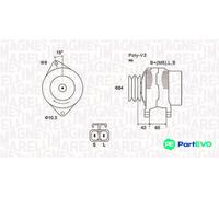 MAGNETI MARELLI ALTERNATOR 063731530010 FOR FORD MAZDA