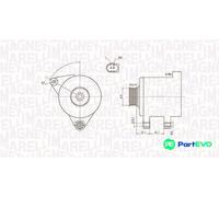 MAGNETI MARELLI ALTERNATOR 063731546010 FOR AUDI VW