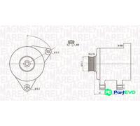 MAGNETI MARELLI ALTERNATOR 063731569010 FOR BMW