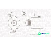 MAGNETI MARELLI ALTERNATOR 063731796010 FOR TOYOTA