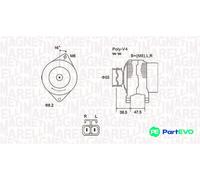 MAGNETI MARELLI ALTERNATOR 063731798010 FOR HYUNDAI KIA