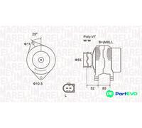 MAGNETI MARELLI ALTERNATOR 063731837010