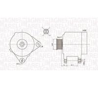 MAGNETI MARELLI ALTERNATOR 063731907010 FOR TOYOTA