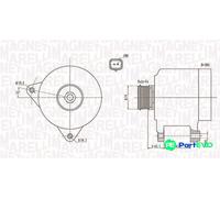 MAGNETI MARELLI ALTERNATOR 063731914010 FOR CITROËN PEUGEOT
