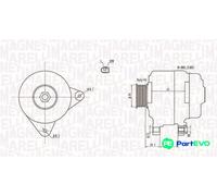 MAGNETI MARELLI ALTERNATOR 063731921010 FOR AUDI SEAT VW