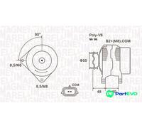 MAGNETI MARELLI ALTERNATOR 063731974010 FOR RENAULT