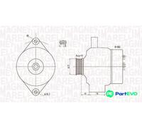 MAGNETI MARELLI ALTERNATOR 063732026010 FOR OPEL SUZUKI