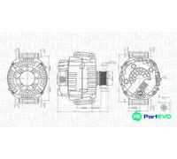 MAGNETI MARELLI ALTERNATOR 063732072010 FOR MERCEDES-BENZ