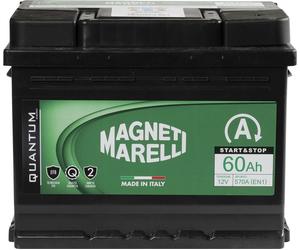 Magneti Marelli Car Battery 60AH 12V 520A Start And Stop MAGNETI MARELLI QUANTUM
