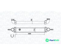 MAGNETI MARELLI CHARGE AIR COOLER 351319204210 FOR MERCEDES-BENZ