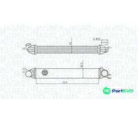 MAGNETI MARELLI CHARGE AIR COOLER 351319204290 FOR MINI