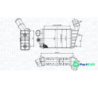 MAGNETI MARELLI CHARGE AIR COOLER 351319204460 FOR ALFA ROMEO