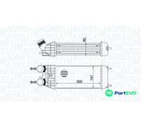 MAGNETI MARELLI CHARGE AIR COOLER 351319204470 FOR CITROËN PEUGEOT
