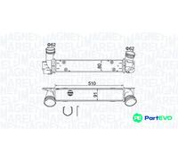 MAGNETI MARELLI CHARGE AIR COOLER 351319204880 FOR BMW