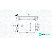 MAGNETI MARELLI CHARGE AIR COOLER 351319204920 FOR CITROËN PEUGEOT