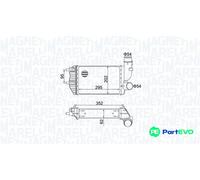 MAGNETI MARELLI CHARGE AIR COOLER 351319205000