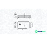 MAGNETI MARELLI CHARGE AIR COOLER 351319205290 FOR FORD