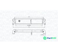 MAGNETI MARELLI CHARGE AIR COOLER 351319205300 FOR FIAT