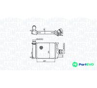 MAGNETI MARELLI CHARGE AIR COOLER 351319205390 FOR RENAULT DACIA