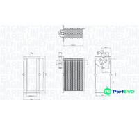MAGNETI MARELLI CHARGE AIR COOLER 351319205430 FOR AUDI SEAT SKODA VW