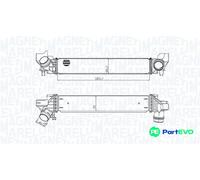 MAGNETI MARELLI CHARGE AIR COOLER 351319205450 FOR BMW MINI