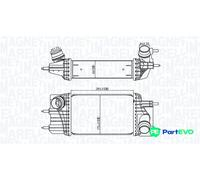 MAGNETI MARELLI CHARGE AIR COOLER 351319205810 FOR NISSAN