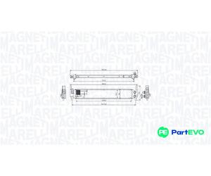 MAGNETI MARELLI CHARGE AIR COOLER 351319206060 FOR VW